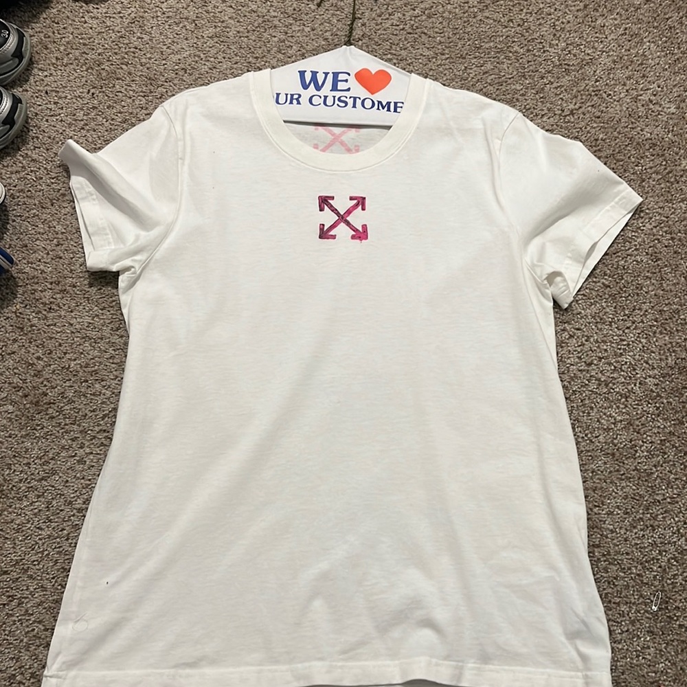 Women’s Author Off - White t shirt size Large